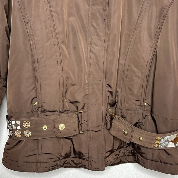 Vintage Y2K Obermeyer Brown Ski Snow Jacket Pant Set Women Size 8 BLEMISH - Picture 10 of 14